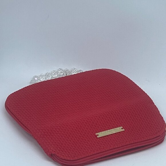 Giorgio Armani Parfums Cosmetic Makeup Travel Flat Pouch Bag - Red - Very Nice - Picture 6 of 8